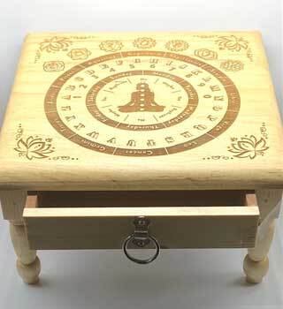 12x 12" Pendulum altar table
