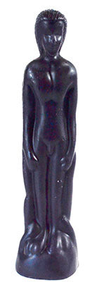 8" Black Male candle
