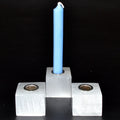 (set of 3) Selenite chime candle holders