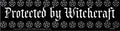 Protected By Witchcraft bumper sticker