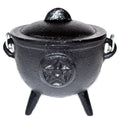 4 1/2" Pentagram cast Iron cauldron
