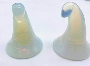 (set of 2) 1 3/4" Witch's Hat Opalite